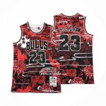 Maglia Chicago Bulls Michael Jordan NO 23 Mitchell & Ness Lunar New Year Rosso