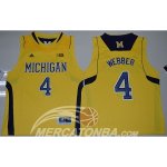 Maglia NBA NCAA Chirs Webber Giallo