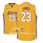 Maglia NBA Bambino Los Angeles Lakers Lebron James Icon 2017-18 Giallo