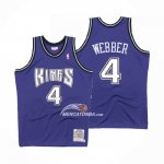 Maglia Sacramento Kings Chris Webber Mitchell & Ness 1998-99 Nero