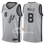 Maglia NBA San Antonio Spurs Patty Mills Statement 2017-18 Grigio