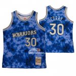 Maglia Golden State Warriors Stephen Curry No 30 Galaxy Blu