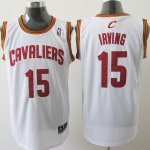Maglia NBA Rivoluzione 30 Irving,Cleveland Cavaliers Bianco