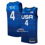 Maglia USA 2021 Bradley Beal No 4 Blu