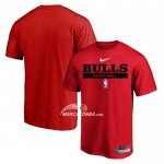 Maglia Manica Corta Chicago Bulls Practice Performance 2022-23 Rosso
