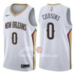 Maglia NBA Pelicans Demarcus Cousins Association 2017-18 Bianco