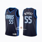 Maglia Dallas Mavericks Delon Wright Earned 2020-21 Blu