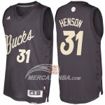 Maglia NBA Christmas 2016 John Henson Milwaukee Bucks Nero