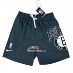 Pantaloncini Brooklyn Nets Big Logo Just Don Grigio