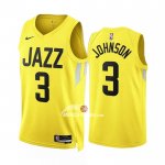 Maglia Utah Jazz Stanley Johnson NO 3 Icon 2022-23 Giallo