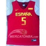 Maglia NBA Juegos Olimpicos Rio Spagna Fernandez Rosso 2016