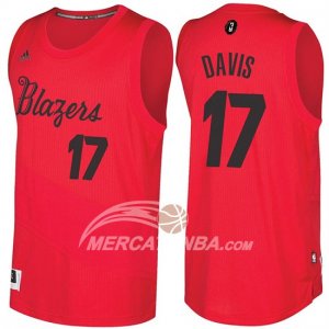 Maglia NBA Christmas 2016 Ed Davis Portland Trail Blazers Rosso