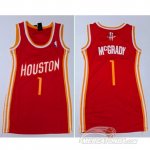 Maglia NBA Donna McGrady,Houston Rockets Rosso