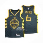 Maglia Golden State Warriors Nick Young NO 6 Citta 2018-19 Blu