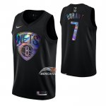 Maglia Brooklyn Nets Kevin Durant Iridescent Logo Nero