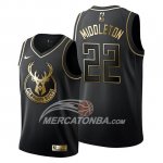 Maglia Golden Edition Milwaukee Bucks Khris Middleton Nero