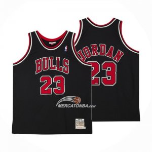 Maglia Chicago Bulls Michael Jordan NO 23 Mitchel & Ness 1997-98 Nero