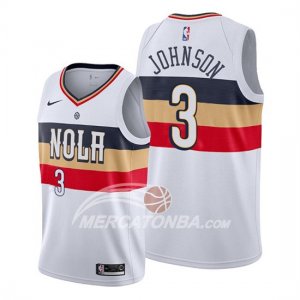 Maglia New Orleans Pelicans Stanley Johnson Earned Bianco