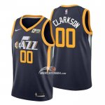 Maglia Utah Jazz Jordan Clarkson NO 00 Icon Blu