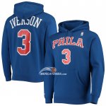 Felpa con Cappuccio Philadelphia 76ers Allen Iverson Blu