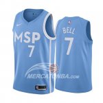 Maglia Minnesota Timberwolves Jordan Bell Citta Edition Blu