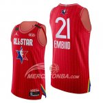 Maglia All Star 2020 Eastern Conference Joel Embiid Rosso