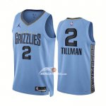 Maglia Memphis Grizzlies Xavier Tillman NO 2 Statement 2022-23 Blu