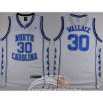 Maglia NBA NCAA Wallace,Norte Carolina Bianco