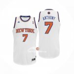 Maglia New York Knicks Carmelo Anthony NO 7 Bianco