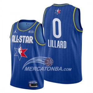Maglia All Star 2020 Portland Trail Blazers Damian Lillard Blu