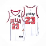 Maglia Chicago Bulls Michael Jordan NO 23 Association 2022-23 Bianco