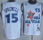 Maglia NBA Sprewell,All Star 1995 Bianco