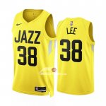 Maglia Utah Jazz Saben Lee NO 38 Icon 2022-23 Giallo