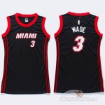 Maglia NBA Donna Wade,Miami Heats Nero