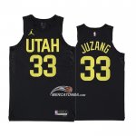 Maglia Utah Jazz Johnny Juzang NO 33 Statement 2022-23 Nero