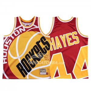 Maglia Houston Rockets Elvin Hayes Mitchell & Ness Big Face Rosso