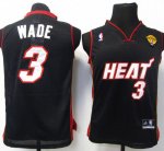 Maglia NBA Bambino Wade,Miami Heats Nero