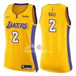 Maglia NBA Donna Lonzo Ball Los Angeles Lakers Icon 2017-18 Giallo
