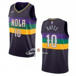 Maglia New Orleans Pelicans Jaxson Hayes NO 10 Citta 2022-23 Viola