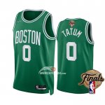 Maglia Boston Celtics Jayson Tatum NO 0 Icon 2022 NBA Finals Verde