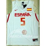 Maglia NBA Juegos Olimpicos Rio Spagna Fernandez Bianco 2016
