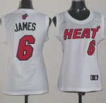 Maglia NBA Donna James,Miami Heats Bianco