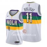 Maglia New Orleans Pelicans Jrue Holiday Citta Edition Bianco