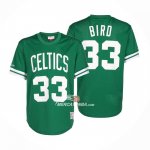 Maglia Manica Corta Boston Celtics Larry Bird NO 33 Verde