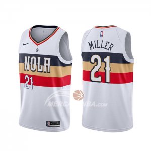 Maglia New Orleans Pelicans Darius Miller Earned Bianco