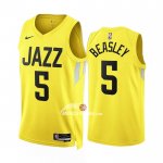Maglia Utah Jazz Malik Beasley NO 5 Icon 2022-23 Giallo