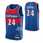 Maglia Washington Wizards Corey Kispert NO 24 Citta 2021-22 Blu