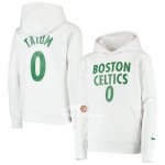 Felpa con Cappuccio Boston Celtics Jayson Tatum Bianco
