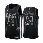 Maglia Brooklyn Nets Cam Thomas NO 24 Statement 2022-23 Nero