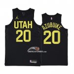 Maglia Utah Jazz Udoka Azubuike NO 20 Statement 2022-23 Nero